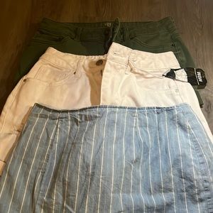 Shorts 2 and a skirt lot